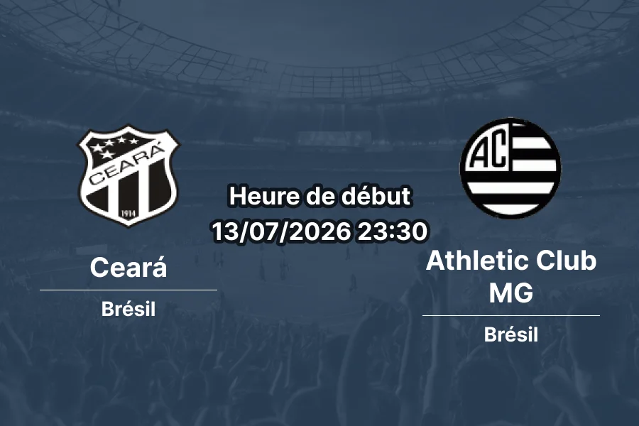 Pronostic Ceará Athletic Club MG – Stade Castelão Fortaleza, Brasileirão Série B 13 juillet 2026