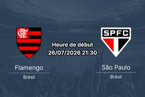 Pronostic Flamengo São Paulo – Maracanã Rio de Janeiro, Brasileirão Série A Rodada 20 26 juillet 2026