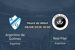Pronostic Argentino Quilmes Real Pilar – La Barraca Quilmes 8 août 2026