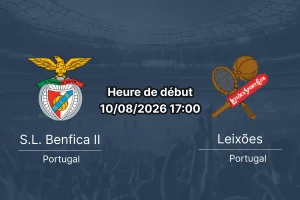 Pronostic Benfica II Leixões – Benfica Campus Seixal Liga Portugal 2 Tour 1 10 août 2026