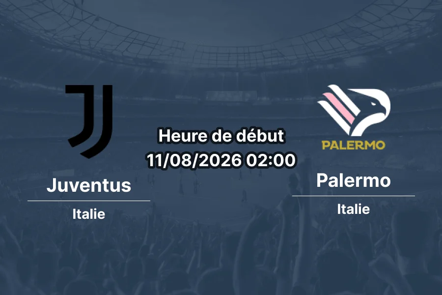 Pronostic Juventus Palermo — Optus Stadium, match amical Calcio Italiano, Perth, 11 août 2026
