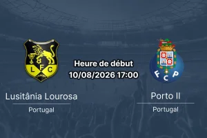 Pronostic Lusitânia Lourosa Porto II – Lusitânia Stadium Liga Portugal 2 Tour 1 10 août 2026