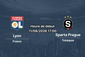 Pronostic Lyon Sparta Prague — Parc Olympique Lyonnais, Ligue des Champions 2026/27, Lyon, 11 août 2026