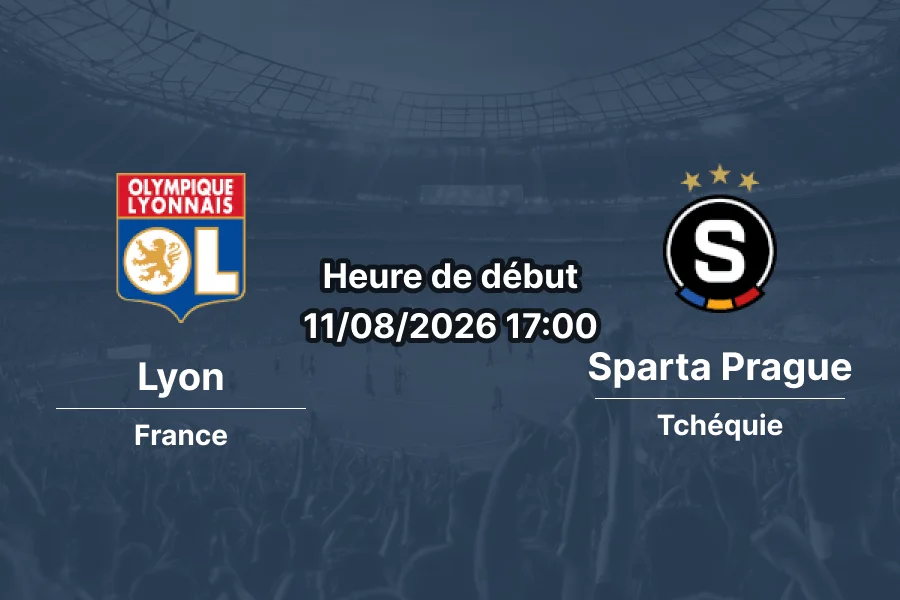 Pronostic Lyon Sparta Prague — Parc Olympique Lyonnais, Ligue des Champions 2026/27, Lyon, 11 août 2026