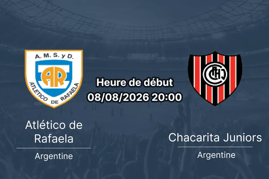 Pronostic Rafaela Chacarita – Nuevo Monumental Primera Nacional 8 août 2026
